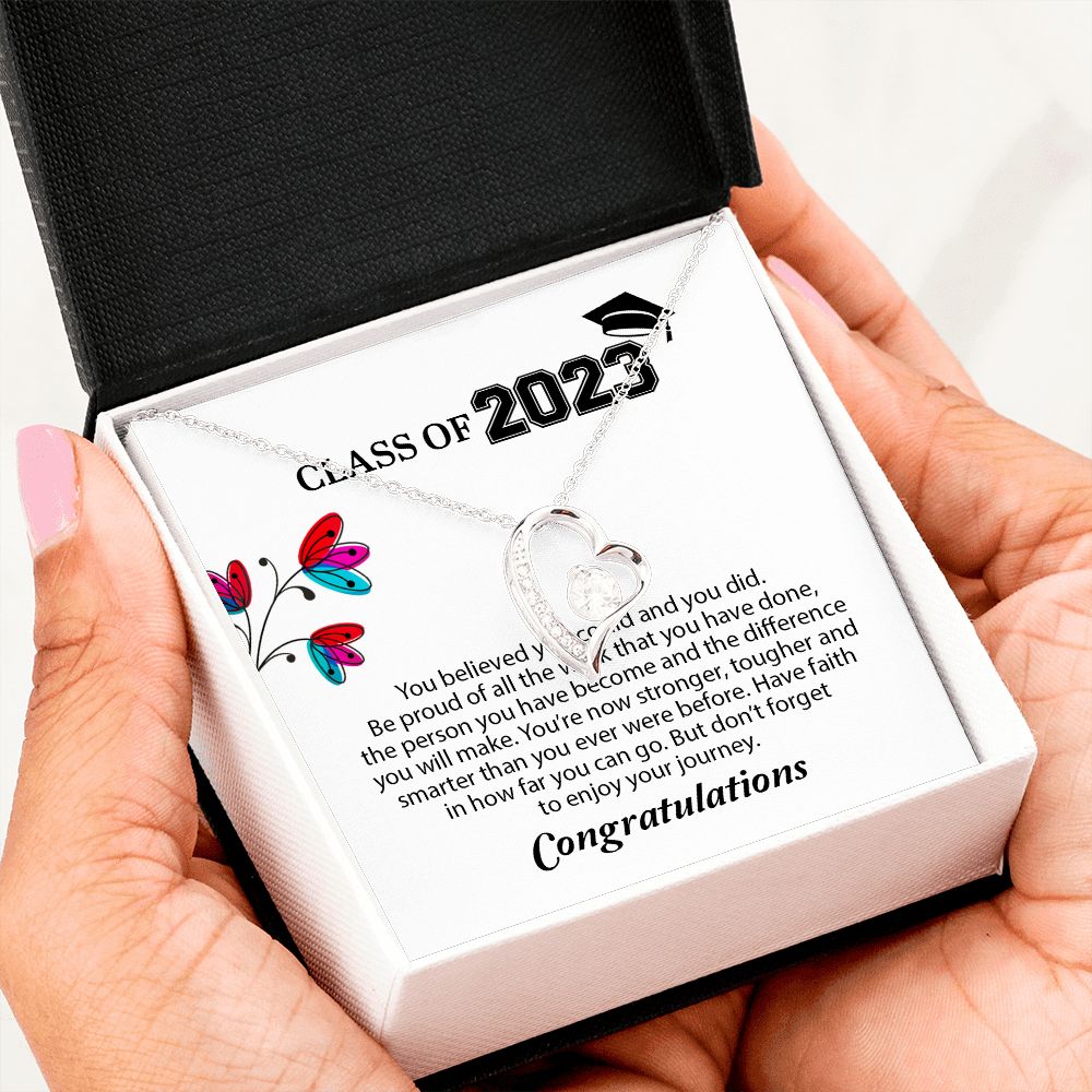 High School Graduation Gift Forever Love Necklace