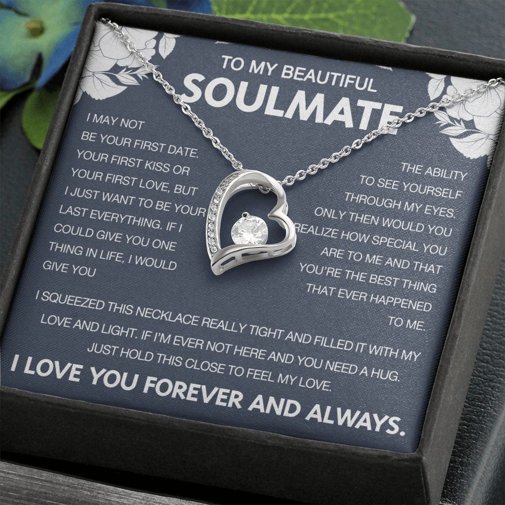 To My Beautiful Soulmate - Forever Love Necklace