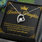 To My Badass Daughter Forever Love Necklace