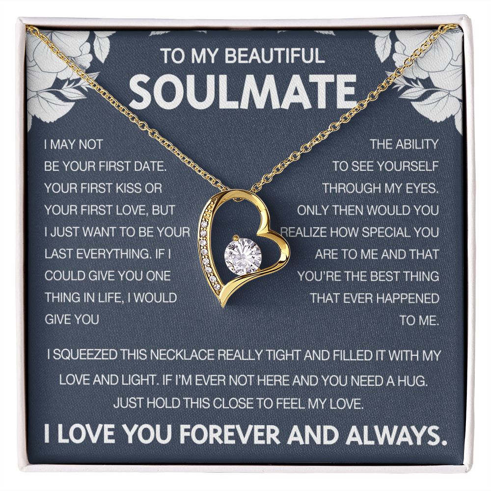 To My Beautiful Soulmate - Forever Love Necklace