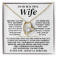 To My Beautiful Wife | Meeting You Was Fate | Forever Love Necklace