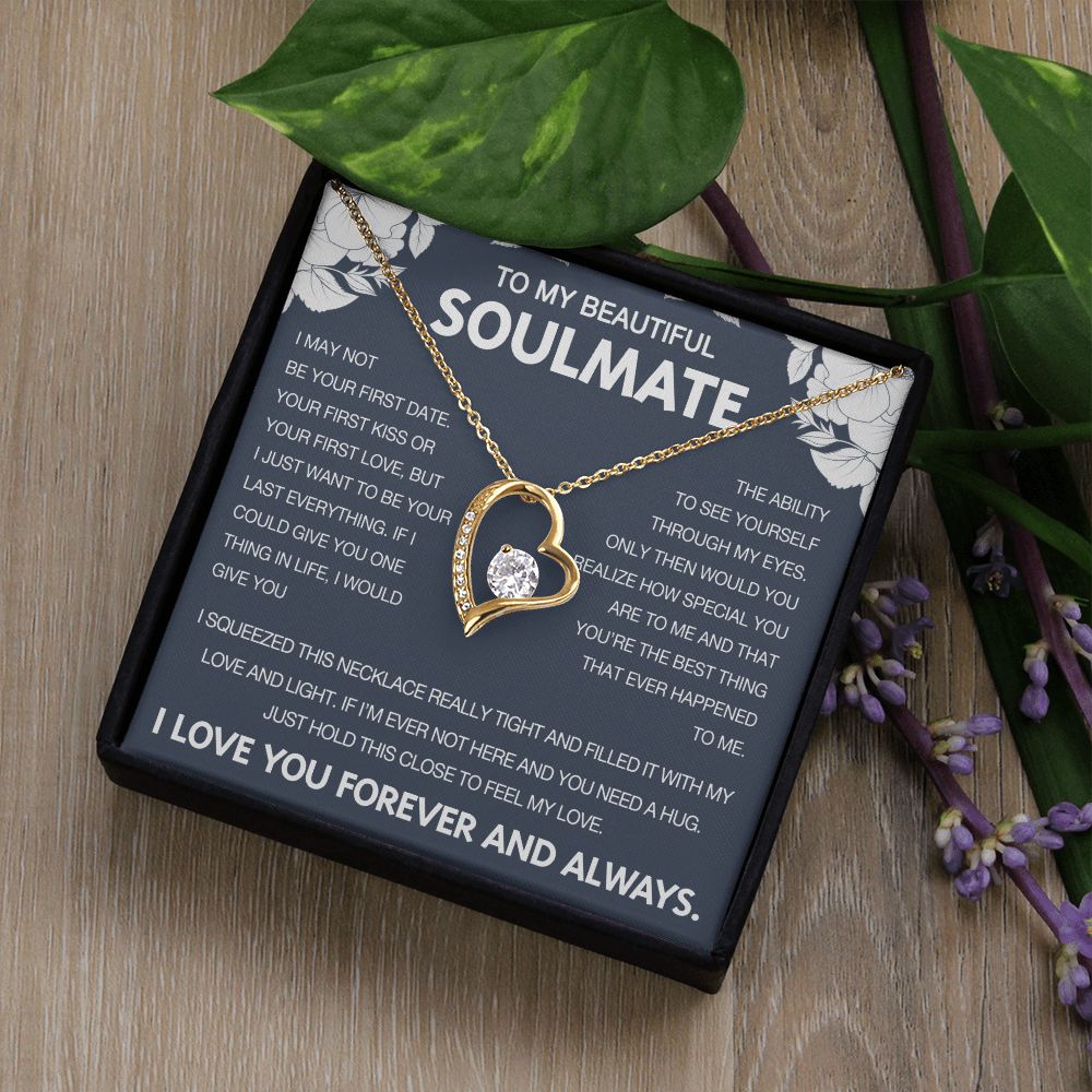To My Beautiful Soulmate - Forever Love Necklace