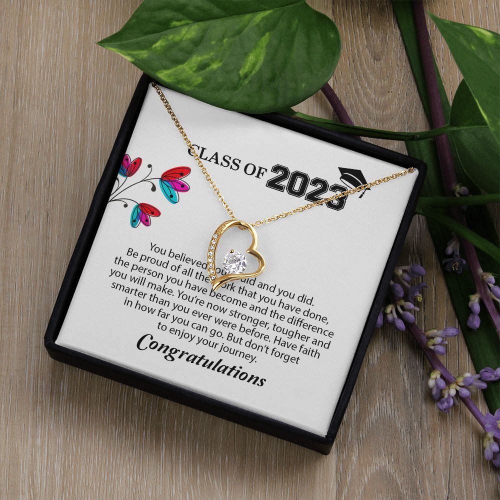 High School Graduation Gift Forever Love Necklace