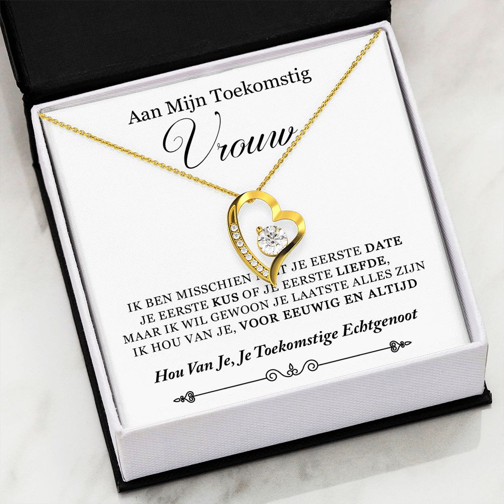 Aan Mijn Toekomstig Vrouw Forever Love Ketting