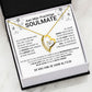Aan Mijn Prachtige Soulmate Ketting Voor Eeuwige Liefde