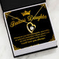 To My Badass Daughter Forever Love Necklace