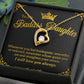 To My Badass Daughter Forever Love Necklace