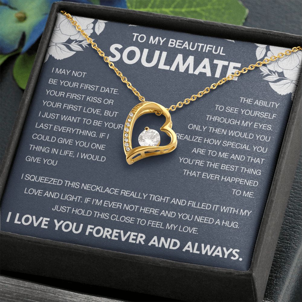 To My Beautiful Soulmate - Forever Love Necklace