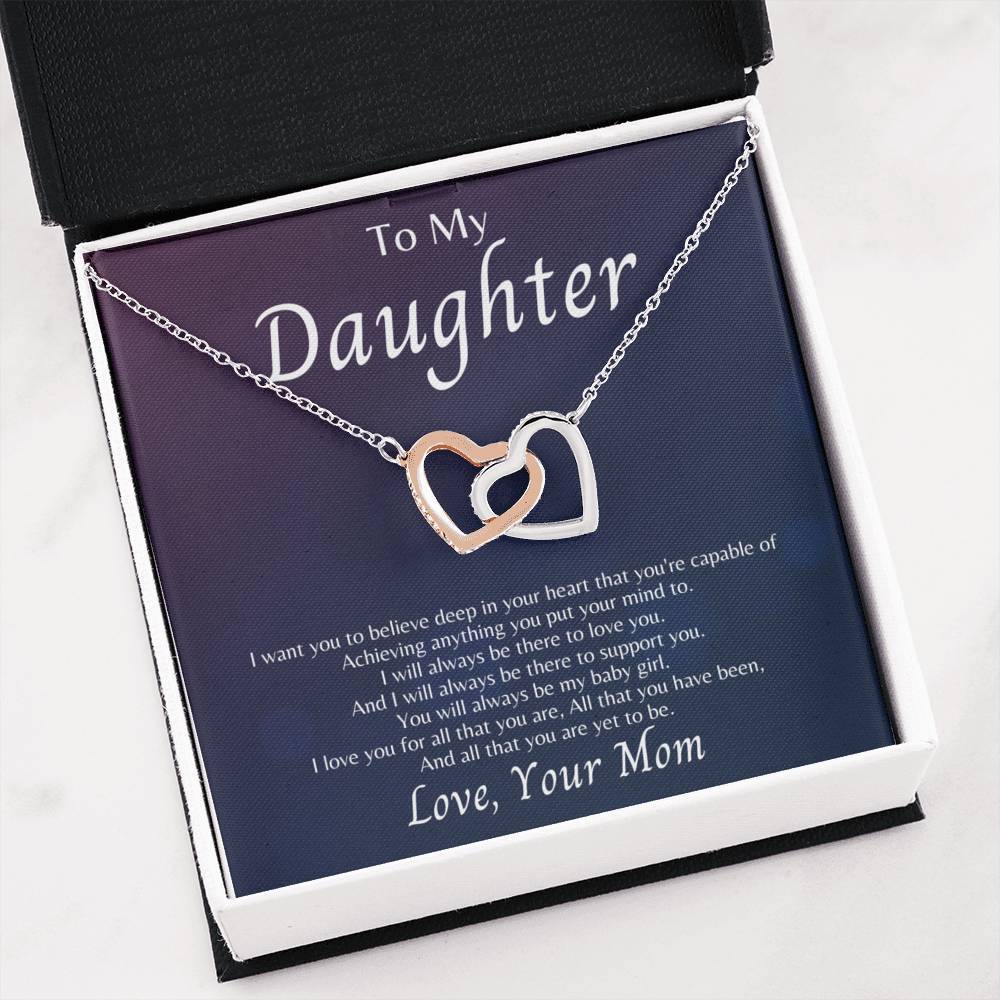 To My Daughter - I Will Always Be There To Love You - Necklace