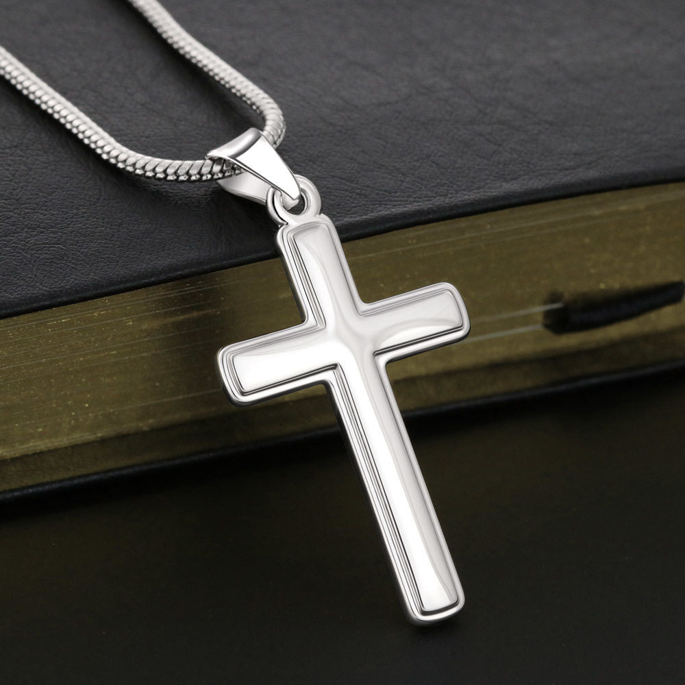 TO MY SON REASONS CROSS NECKLACE GIFT SET