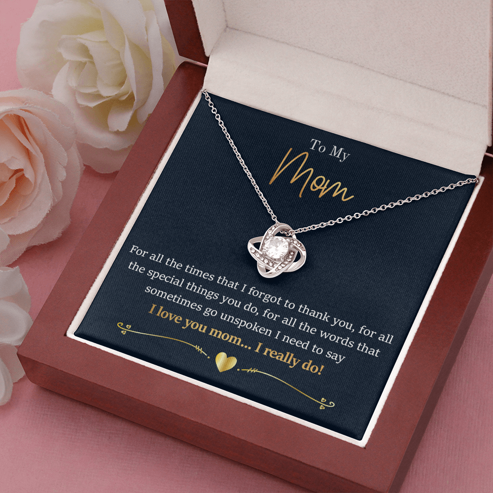 Mom - For All The Times - Love Knot Necklace
