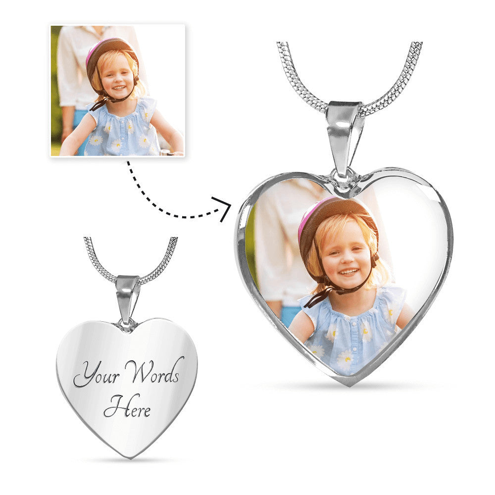 Perfect Gift For Mom - Custom Photo Stainless Steel Necklace